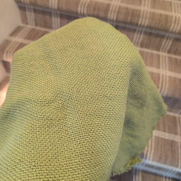 Crate & Barrel 55.5" x 17.5" Jute Table Runner Portugal Green - Picture 3 of 4